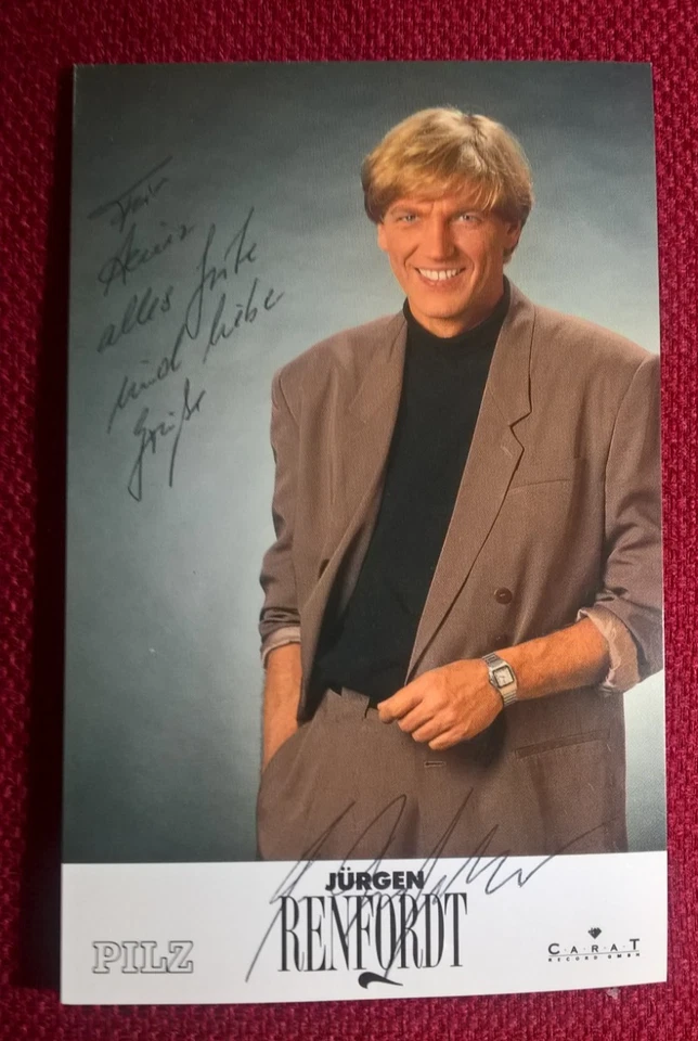 Original-Autogramm von Jürgen Renfordt, Farbbild-Karte, 18 x 10 cm - Bild 1 von 1