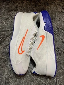 Nike Court Vapor Lite 2 Tennis Shoes White Blue Orange DV2018-106 Men's Size 9 - Picture 1 of 9