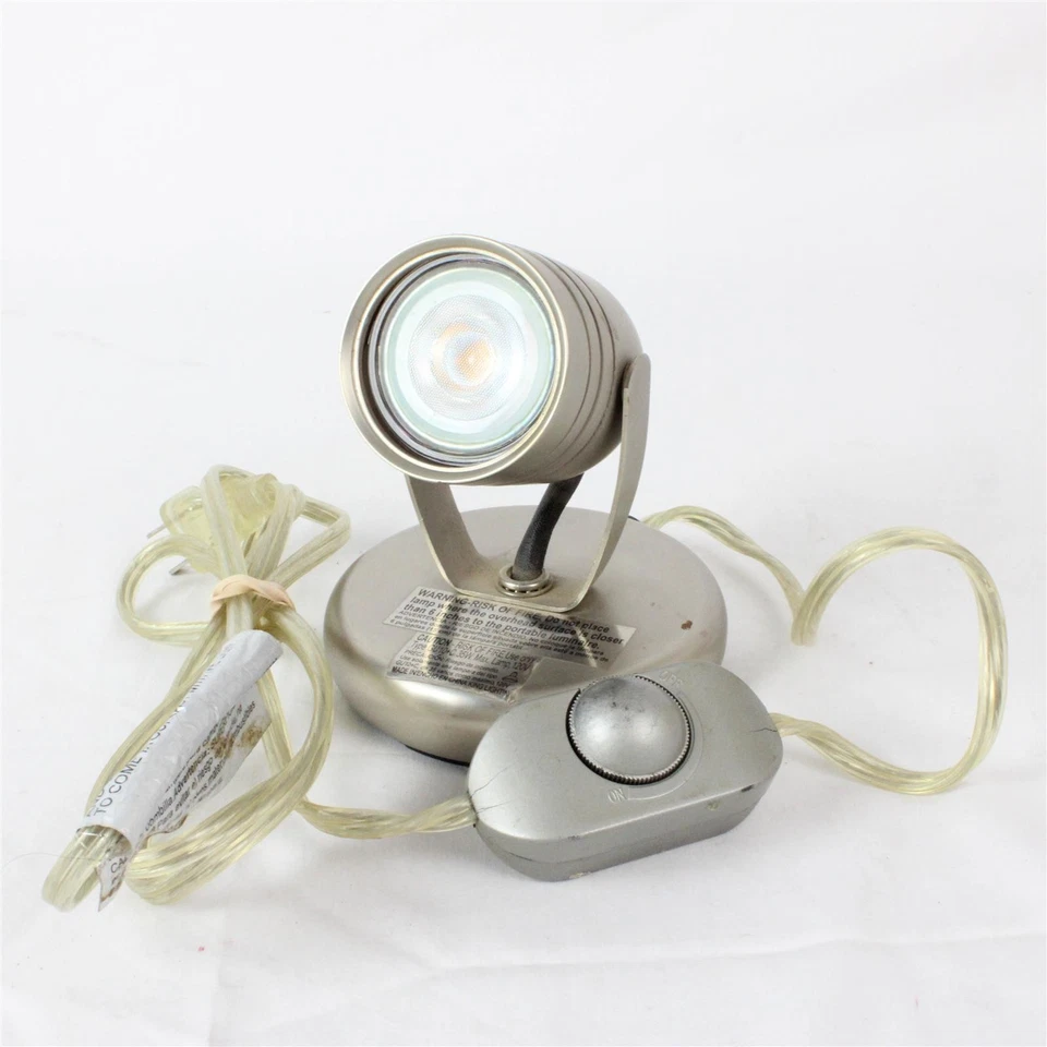 Hampton Bay Slot Back Uplight Brushed Steel Finish Single Track Light - Image 1 of 4