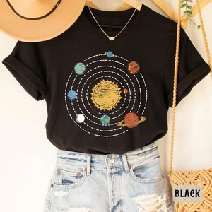 Solar System Shirt Space Planets Shirt Outer Space Gift Galaxy Shirt Astronom... - Picture 1 of 20