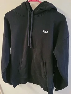 Fila Hoodie Pullover Herren XL SCHWARZ Extra Large mit Fronttasche  - Bild 1 von 13
