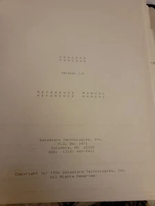 Datastorm Technologies Procomm 1986 versión 2,4 manual de referencia *en muy buen estado* encuadernación de anillo - Imagen 1 de 5