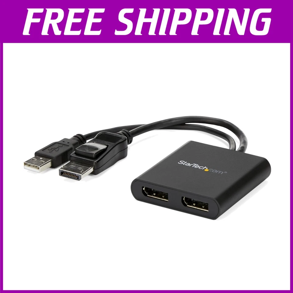 Compact DisplayPort MST Hub for High-Performance Dual Displays - VESA Certified - Image 1 of 4