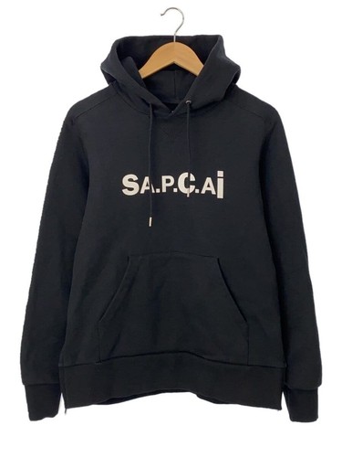 A.P.C. × sacai felpa con cappuccio nera S usata