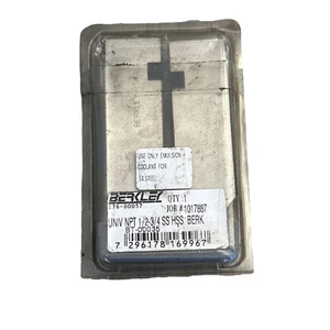 BERKLEY BT-00035 1/2”-3/4” NPT (4pc) HSS Universal Pipe Dies NEW = RIDGID 47765 - Picture 1 of 3