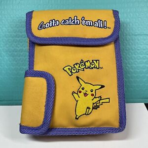 Vintage Yellow Gameboy Color Carrying Case Bag Pokemon Pikachu Nintendo