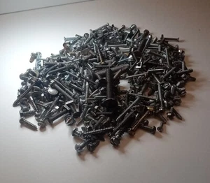 Tornillos ranurados vintage - más de 1 libra 13 oz - tuercas pernos máquina parte superior plana parte superior redonda - Imagen 1 de 11