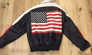 USA Leather Jacket Size Large - Picture 1 of 10