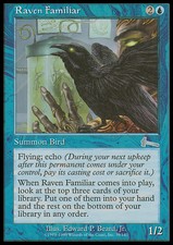 Magic the Gathering MTG Raven Familiar (39) Urza's Legacy   NM