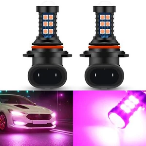 9005 9006 HB3 HB4 LED Bulbs Pink Purple H10 Xtreme Super Bright Fog Light or - Picture 1 of 9