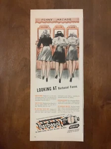 1940 Barbasol Print Ad The Soldier Kissing Booth - Bild 1 von 1