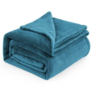 Bedsure Fleece Blanket Queen Blanket Teal - Bed Blanket Soft Lightweight Plush - Picture 1 of 7