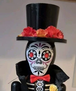 Nutcracker Dias De Los Muertos 14" From World Market - Picture 1 of 6