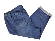 Janet & Joyce 7/8 Jeans Hose Damen Größe 58 Dunkelblau Damenjeans blue bleached