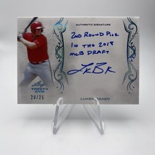 2018 Leaf Trinity Signatures Platinum Spectrum #/25 Luken Baker #A-LB1 Auto
