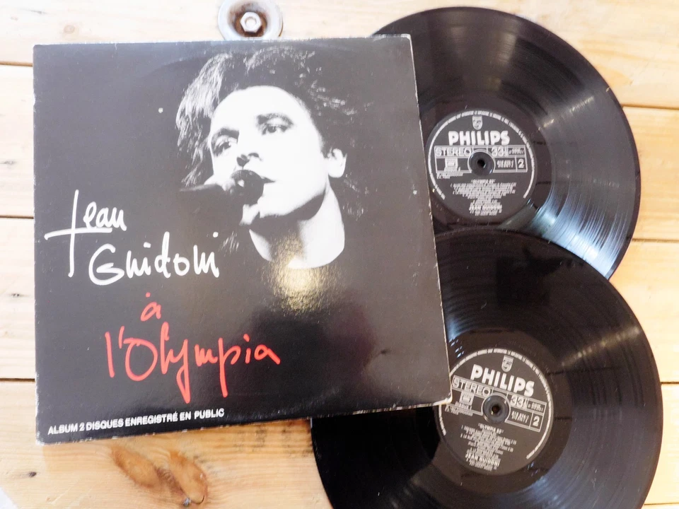 JEAN GUIDONI A L'OLYMPIA LIVE 2 LP 33T VINYLE EX COVER EX ORIGINAL 1984 - Photo 1/1