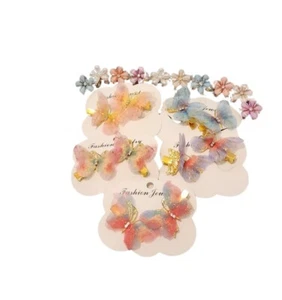 20 pieces of hair accessories, cute butterfly and flower clips for girls - Picture 1 of 13