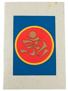 -karte Wishes Buddhistisches Papier Nepal - Om Sacré - 2814 - Picture 1 of 3