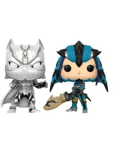 FUNKO POP GAMES MARVEL VS CAPCOM BLACK PANTHER VS MONSTER HUNTER LE 2 PACK VINYL - Imagen 1 de 2