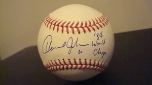 Howard Johnson AUTOGRAPHED MAJOR LEAGUE BASEBALL SIGNED 1984 WORLD CHAMP DETROIT - Picture 1 of 2