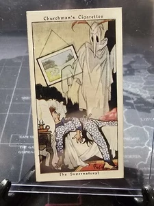 Churchman's Howlers Tobacco Small 1937 The Supernatural #30 antiguo - Imagen 1 de 2