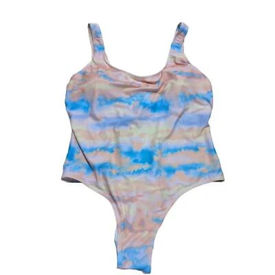 Forever 21 女式大码 3X 海贼王粉彩水彩泳装全新带标签  — 第 1/4 张图片