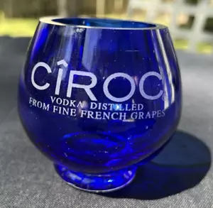 Beautiful 2006 Blue Ciroc Crystal Vodka Glass - Very Nice! - Picture 1 of 6