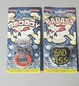 Billy Bobs Pacifiers Lot of 2 Bad A$$ Bad Boys Free Shipping - Picture 1 of 4