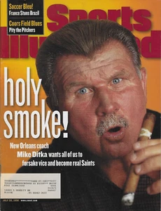 Sports Illustrated Jul 20, 1998 Mike Ditka New Oleans Saints Zinedine Zidane - Picture 1 of 2