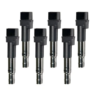 MAS Set of 6 Ignition Coils Pack Compatible with Audi Q7 TT A3 Quattro Porsch... - Picture 1 of 6