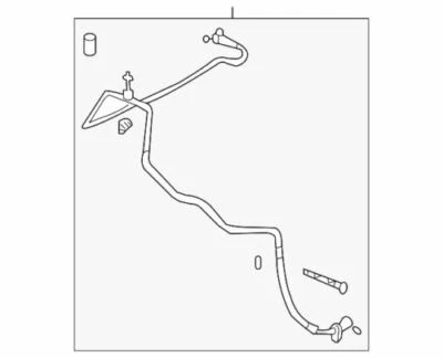 Genuine GM 2005-2010 Chevrolet Poniac Cobalt G5 LS Return Line Assembly 15796693 - Image 1 of 2