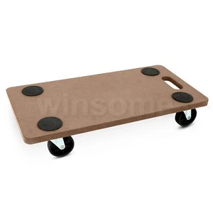 200kg Holz Hand Dolly Trolley Wagen Möbel bewegliche Plattform schwere Gegenstände Mover - Bild 1 von 8