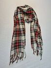 pure fine wool check Scarf