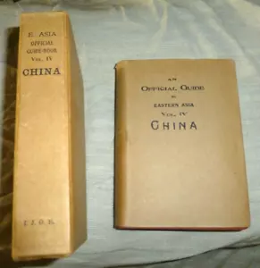 OFFICIAL GUIDE BOOK OF CHINA C C MOORE PPIE IMPERIAL JAPANESE RAILWAYS MAPS 1915 - Picture 1 of 16