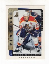 1996-97 PINNACLE BE A PLAYER AUTOGRAPH SCOTT MELLANBY FLORIDA PANTHERS