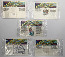 5 Vintage Kellogg's Unopened Rice Krispies Funtastic Puzzle Cards