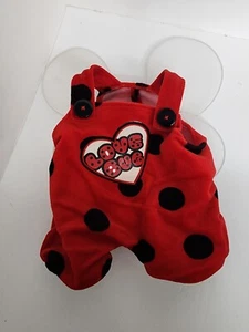 Vintage BAB Love Bug Kostüm Valentinstag Outfit Flügel Marienkäfer Flecken rot - Bild 1 von 13