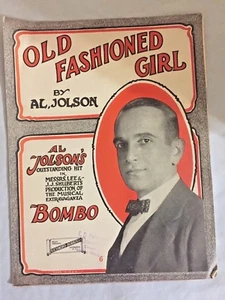 Partituras vintage - "Old Fashioned Girl", Al Jolson, de Bombo - Imagen 1 de 6