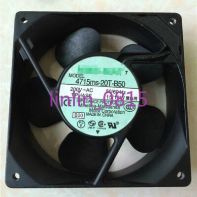 1PCS New NMB-MAT 4715MS-20T-B5A 200VAC 50/60HZ cooling fan - Image 1 of 2