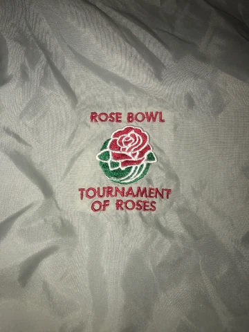 Vintage Rose Bowl Tournament Of Roses Adult Windbreaker Jacket Zip Up Grey Large Cover