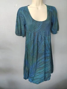 Julie's Closet Dress Medium Artsy Design Elastic Bottom - Picture 1 of 4