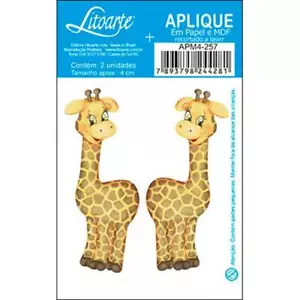 Giraffa Baby Animal: Ornamento Legno Abbellimento Artigianato Rottami Fai da Te Forma Laser - Foto 1 di 1