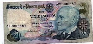 Europa, Portugal: 20 Escudos 1978 - Imagen 1 de 2