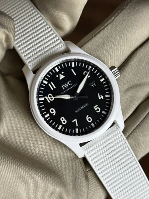 IWC Pilot 41 Top Gun Edition “Lake Tahoe” IW328104 White Ceramic - Image 1 of 4