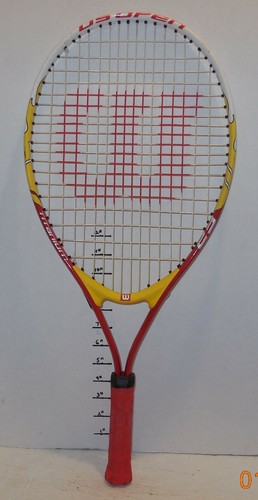 Wilson Youth Titanium 23 US Open Tennis Racquet Racket red yellow | eBay
