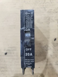 20 AMP 1 POLE 277 VOLT GE TYPE TEY CIRCUIT BREAKER FREE SHIPPING! - Picture 1 of 2