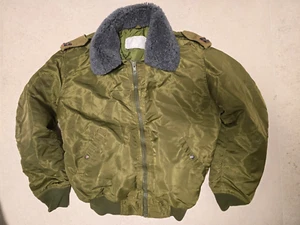 Vintage Israeli Army IDF Officer Jacket, Ranks, Olive Green, Size Large A986 - Picture 1 of 7