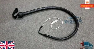 Látigo de señal de cuero de canguro genuino trenzado de 3 pies de largo y 12 trenzas serpiente azotador látigo - Imagen 1 de 10