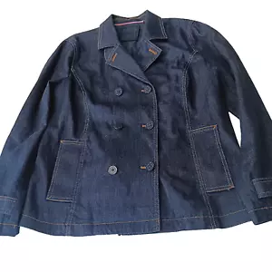 Liz Claiborne Dark Blue Denim Jacket Size XL - Picture 1 of 22