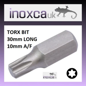 TORX BIT 10mm HEX DRIVE 30mm 75mm T20 T25 T27 T30 T40 T45 T50 T55 T60 T70 NOHOLE - Picture 1 of 6